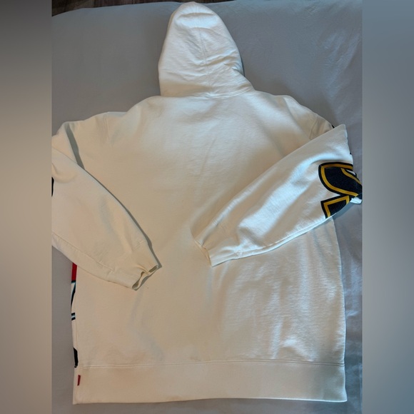 Supreme Red and White Graphic Hoodie - Picture 7 of 7